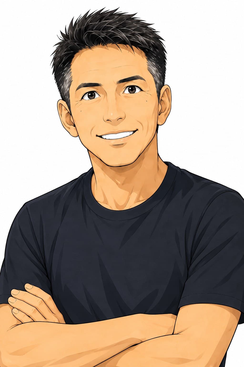 代表取締役 旭 一岳(似顔絵)